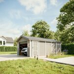 Garage qualit premium 21 m - l378xl648 cm - garage pour auto, moto, vlos, machines de jardinage - ...