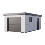 Telluria - garage en métal 3664 anthracite avec blanc 22, 5m² blanc galvanisé, 0, 9 mm Épaisseur de paroi ... Telluria - garage en métal 3664 anthracite avec blanc 22, 5m² blanc galvanisé, 0, 9 mm Épaisseur de paroi ...