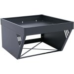 Garage pour robot tondeuse avec bac � plantes hhg - 826, toit abri tondeuse � gazon m�tal 40x60x70cm, ...