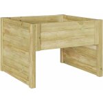 Garage pour robot tondeuse marron 73 x 67 x 56 cm pin impr�gn� cfw296243