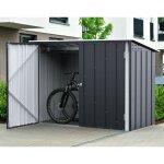 Garage à vélo duramax 2x1 m gris 203 x 100, 9 cm Garage à vélo duramax 2x1 m gris 203 x 100, 9 cm
