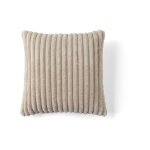 Lisa design - garance - coussin - en velours côtelé grosses côtes - 40x40 cm - beige Lisa design - garance - coussin - en velours côtelé grosses côtes - 40x40 cm - beige