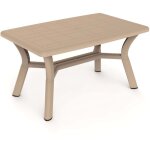 Garbar dalia table rectangulaire recycl�e int�rieur, ext�rieur 140x90 sable