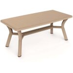 Garbar dalia table rectangulaire recycl�e int�rieur, ext�rieur 180x90 sable