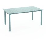 Garbar noa table rectangulaire recycl�e int�rieur, ext�rieur 160x90 pied bleu a�rien - tableau bleu a�rien ...