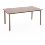 Garbar noa table rectangulaire recycl�e int�rieur, ext�rieur 160x90 pied brun terre - tableau brun terre ...