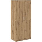 Vidaxl garde - robe chne artisanal 80x52x180 cm bois d'ingnierie