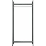 Garde - robe avec étagères meuble de rangement 2 surfaces de stockage acier laqué 130 x 60 x 30 cm noir ... Garde - robe avec étagères meuble de rangement 2 surfaces de stockage acier laqué 130 x 60 x 30 cm noir ...