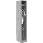 Garde - robe gris 30x50x200 cm bois d'ing�nierie
