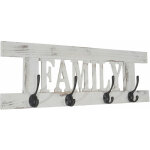 Hhg - jamais utilis] garde - robe murale family, planche vestiaire, style shabby, vintage, 60x20cm, ...