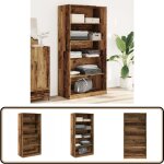 Garde - robe vieux bois 100x50x200 cm bois d'ingnierie - meuble de rangement - placard - armoire - dressing ...