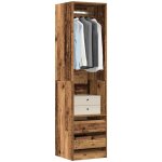 Vidaxl - garde - robe vieux bois 50x50x200 cm bois d'ingnierie
