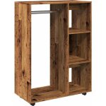 Garde - robe vieux bois 80x40x110 cm bois d'ing�nierie cfw101038