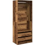 Vidaxl - garde - robe vieux bois 80x50x200 cm bois d'ingénierie Vidaxl - garde - robe vieux bois 80x50x200 cm bois d'ingénierie