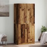 Garde - robe vieux bois 90x52x200 cm bois d'ing�nierie vidaxl