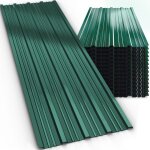 Gardebruk - 14x tles de bardage 110x46cm = 7m galvanis rsistant  la rouille intempries tle ondule ...