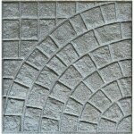 Garden deluxe collection - dalle de base pour le plancher du ciment grey - grey