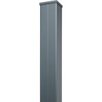 Gardenode - poteau aluminium pour portail et portillon - hauteur 2m40 - section poteaux 100 x 100 mm