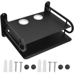 Garosa �tag�re pour routeur, �tag�re tv box 28 x 26 x 21 cm, �tag�re murale, �tag�re murale flottante ...