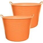 Garronda lot de 2 seaux flexibles en polypropyl�ne 42 l bacs universels usage maison jardin garage atelier ...