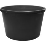 Garronda bac rond en plastique recycl� noir bord renforc� 65 l lot de 2 gd - 0170