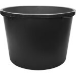 Garronda bac rond en plastique recycl� noir bord renforc� 90 l lot de 5 gd - 0170