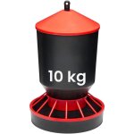 Garronda mangeoire poule antinuisible 10 kg ? distributeur de graines volaille avec couvercle et poign�e ...