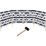 Garronda paravent 4m plage coupe - vent camping brise - vent avec marteau en caoutchouc gaex001 (ancres ...