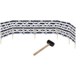 Garronda paravent 6m plage coupe - vent camping brise - vent avec marteau en caoutchouc gaex001 (ancres ...