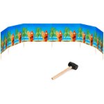 Garronda paravent plage coupe - vent camping brise - vent avec marteau en caoutchouc 8 m gaex001 (planches ...