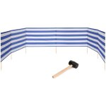 Garronda paravent plage coupe - vent camping brise - vent avec marteau en caoutchouc gaex001 (rayures, ...