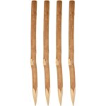 Garronda piquets de cl�ture en bois 90 cm ? lot de 4 piquets pointus pour palissade, cl�ture de jardin ...