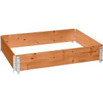 Garronda potager sur�lev� en bois naturel 120x80x20 cm pour jardin ? jardini�re rectangulaire 1 pi�cespour ...