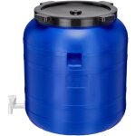 Garronda r�cup�rateur d'eau de pluie large 150 litres sans bpa avec robinet et couvercle jerrican pour ...