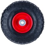 Garronda roue de brouette 3. 00 - 4 avec axe et roulements, pneumatique 2pr � 260�81 mm, jante acier ...