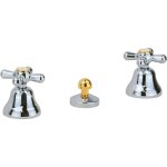 Robinet de bidet 3 trous de couleur chrome dor, distribution en cramique gattoni calypso 1114150cd ...