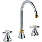 Gattoni rubinetteria - robinet de lavabo 3 trous avec bec haut de couleur chrome dor gattoni calypso ...