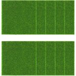 Gazon artificiel miniature ext�rieur faux gazon synth�tique 10 pi�ces (15x15 cm) herbe artificielle pour ...