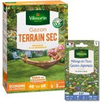 Gazon terrain sec - 1 kg + gazon japonais - 4 m² - mélange de fleurs vilmorin Gazon terrain sec - 1 kg + gazon japonais - 4 m² - mélange de fleurs vilmorin