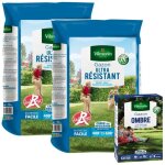 Gazon ultra r�sistant - label rouge - 10 kg (x2) + gazon ombre - 250 g offert vilmorin