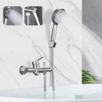 Gbly robinet de baignoire - avec douchette � main - robinet de douche avec douche robinet de douche bross� ...