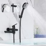 Gbly - robinet de baignoire robinet noir - robinet de douche avec douche robinet de douche avec douchette ...