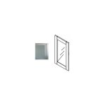 Porte de cuisine har alu h700xl400 vitree gd menuiseries