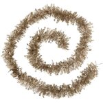 Guirlande de nol large 10 cm avec toiles laser beige nude longueur 2 mtres - feeric christmas