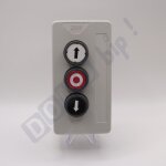 Kdt 3v v2 - bouton poussoir filaire pour portails ou porte motorisée - no 250v - 3 boutons - ip65 - boîtier ... Kdt 3v v2 - bouton poussoir filaire pour portails ou porte motorisée - no 250v - 3 boutons - ip65 - boîtier ...