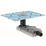 Geberit ? bonde pour douche de plain - pied ? hauteur chape 65 - 90 mm ? d�bit 0, 4 l / s ? garde d'eau ...