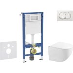 Geberit duofix - set de b�ti - support, cuvette compacte gaia et abattant softclose, plaque de d�clenchement ...