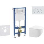 Geberit duofix - set de b�ti - support, cuvette compacte gaia et abattant softclose, plaque de d�clenchement ...