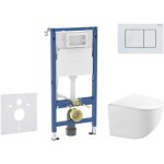 Geberit duofix - set de b�ti - support, cuvette compacte gaia et abattant softclose, plaque de d�clenchement ...