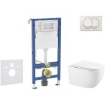 Geberit ? set de b�ti - support wc suspendu avec cuvette gaia et abattant softclose ? plaque de d�clenchement ...